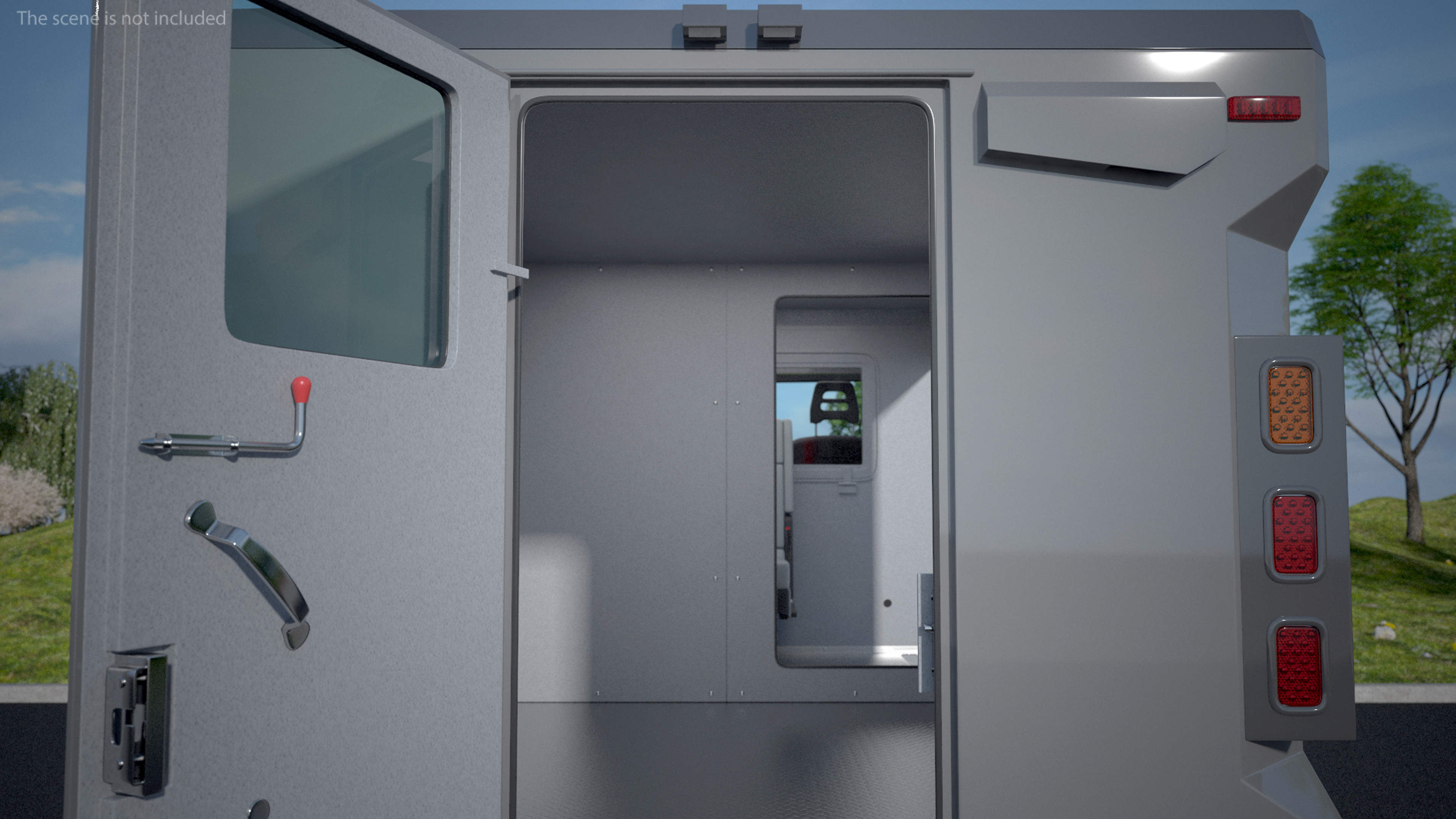 INKAS Armored Vehicle Rigged for Maya 3D