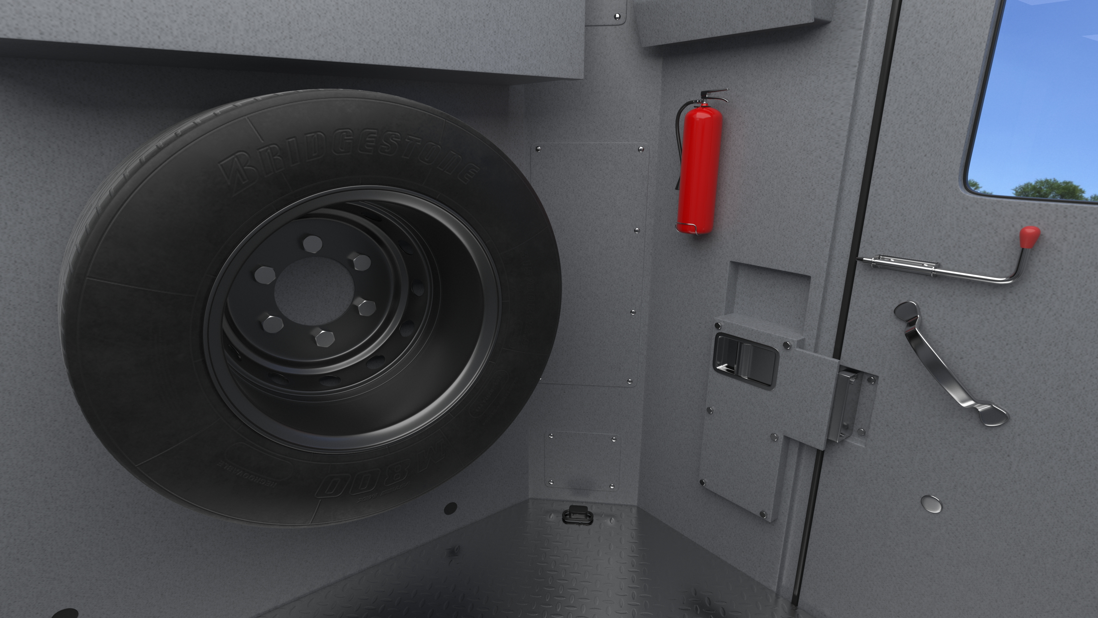 INKAS Armored Vehicle Rigged for Maya 3D
