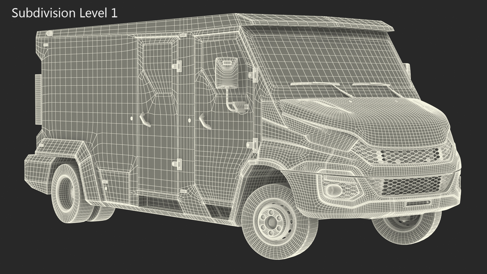 INKAS Armored Vehicle Rigged for Maya 3D