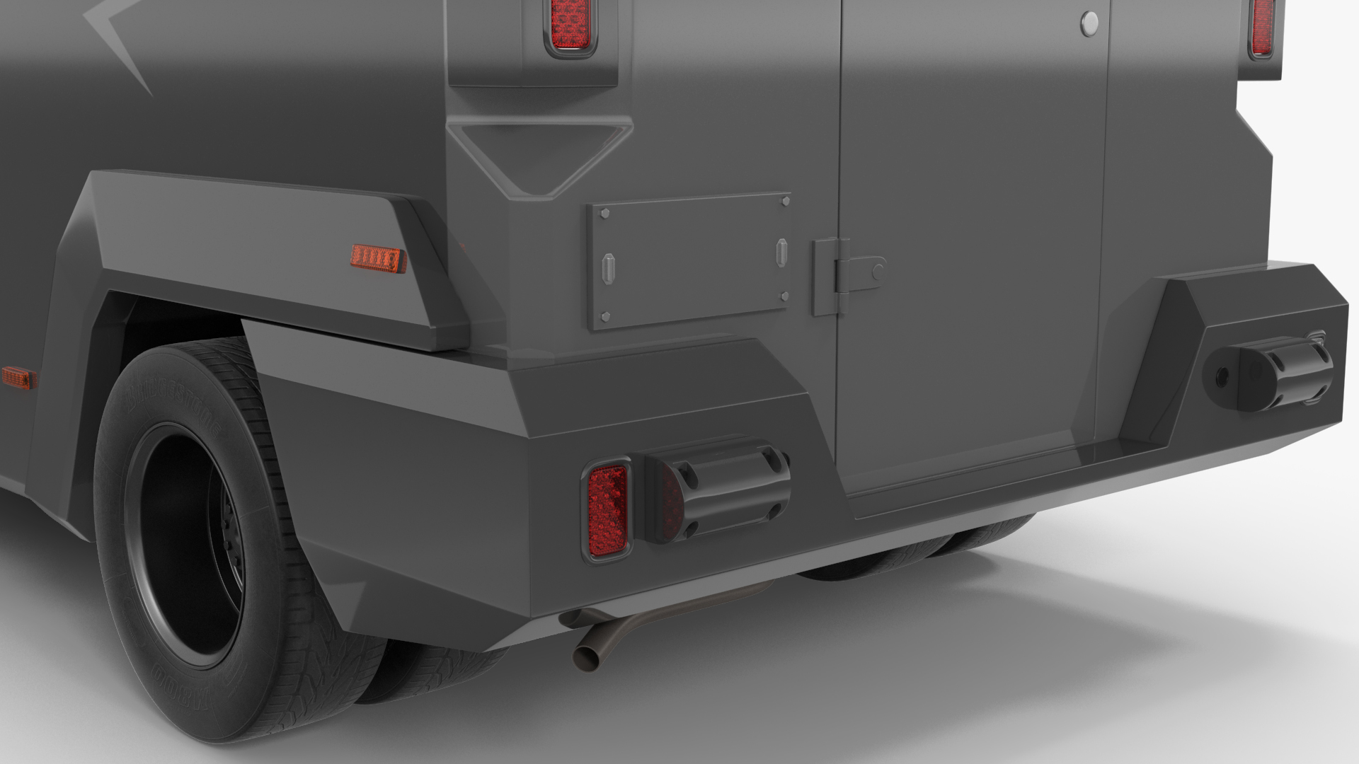 INKAS Armored Vehicle Rigged for Maya 3D