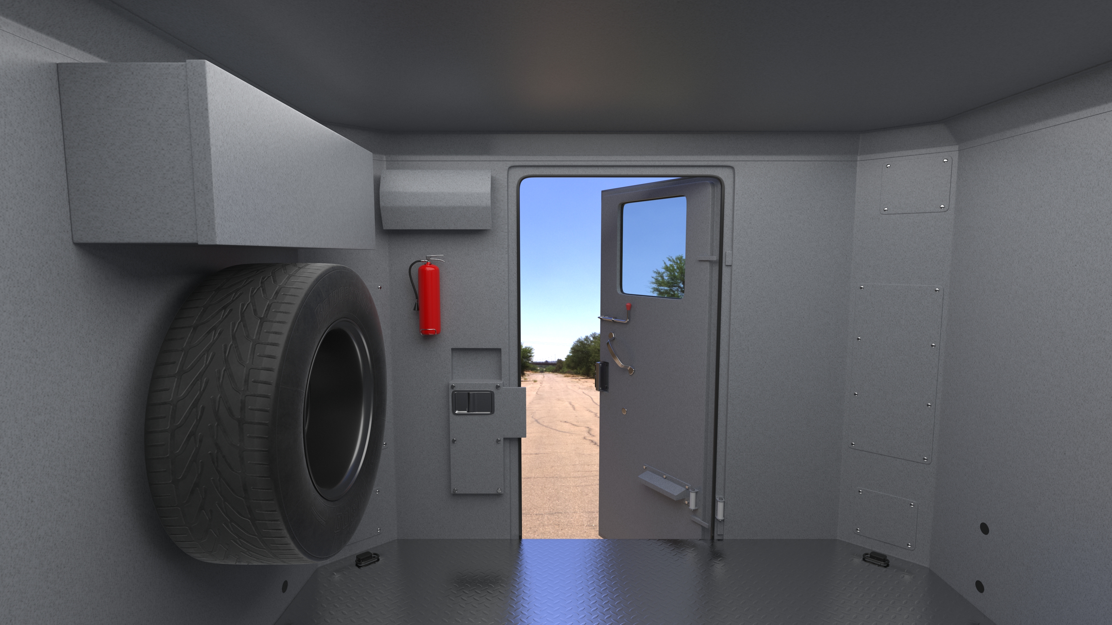 INKAS Armored Vehicle Rigged for Maya 3D