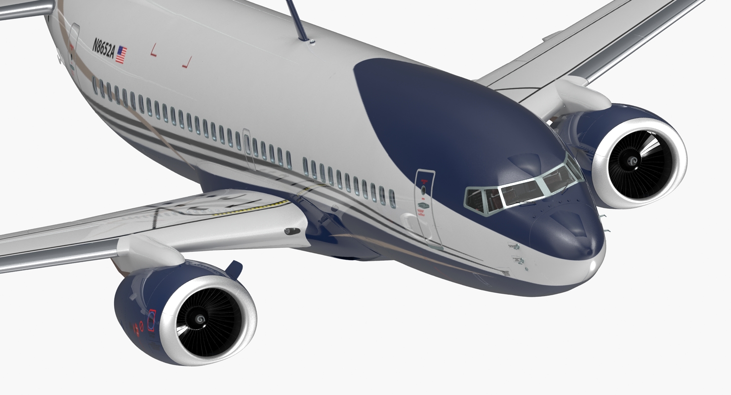 3D Boeing 737 700 with Interior Generic