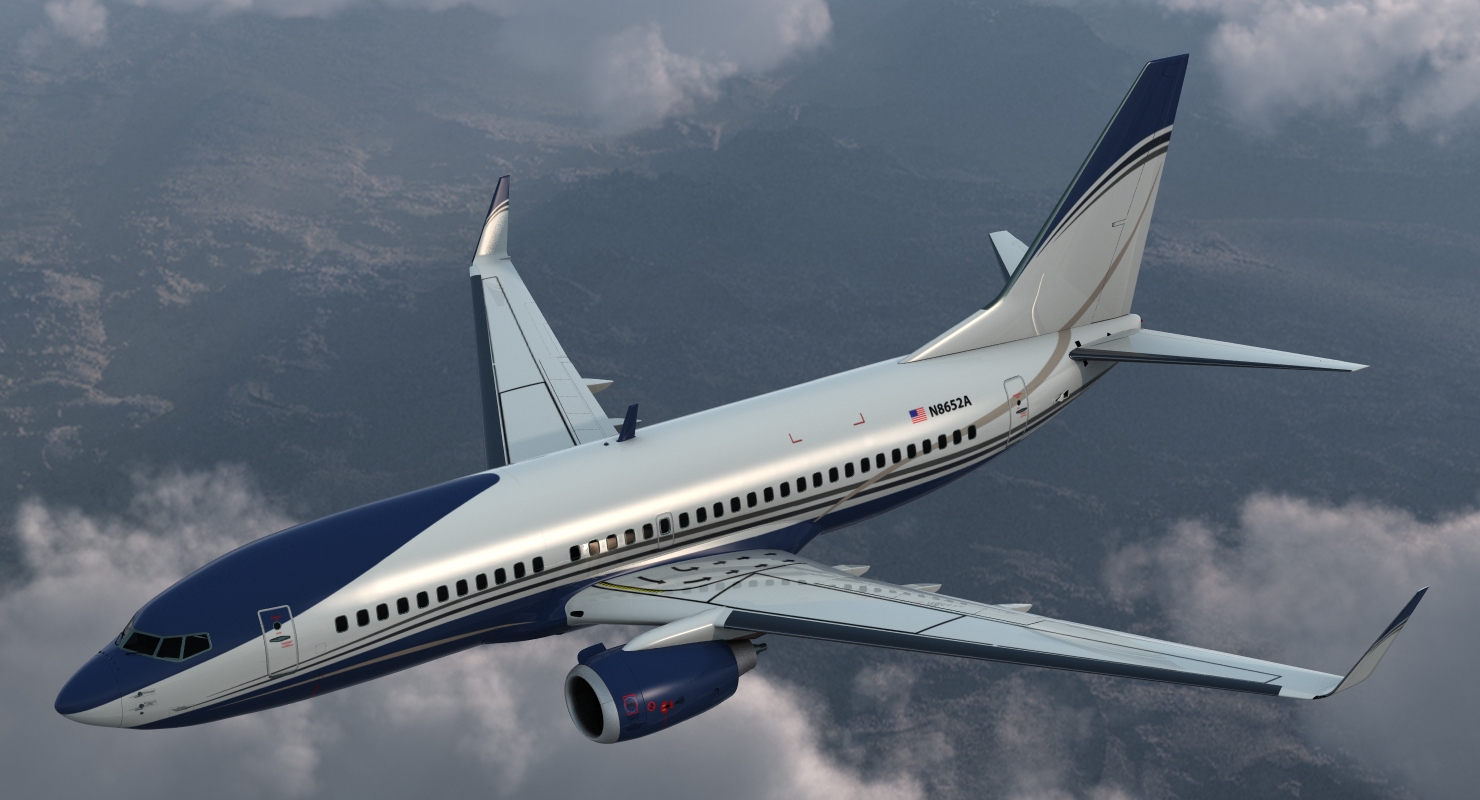 3D Boeing 737 700 with Interior Generic