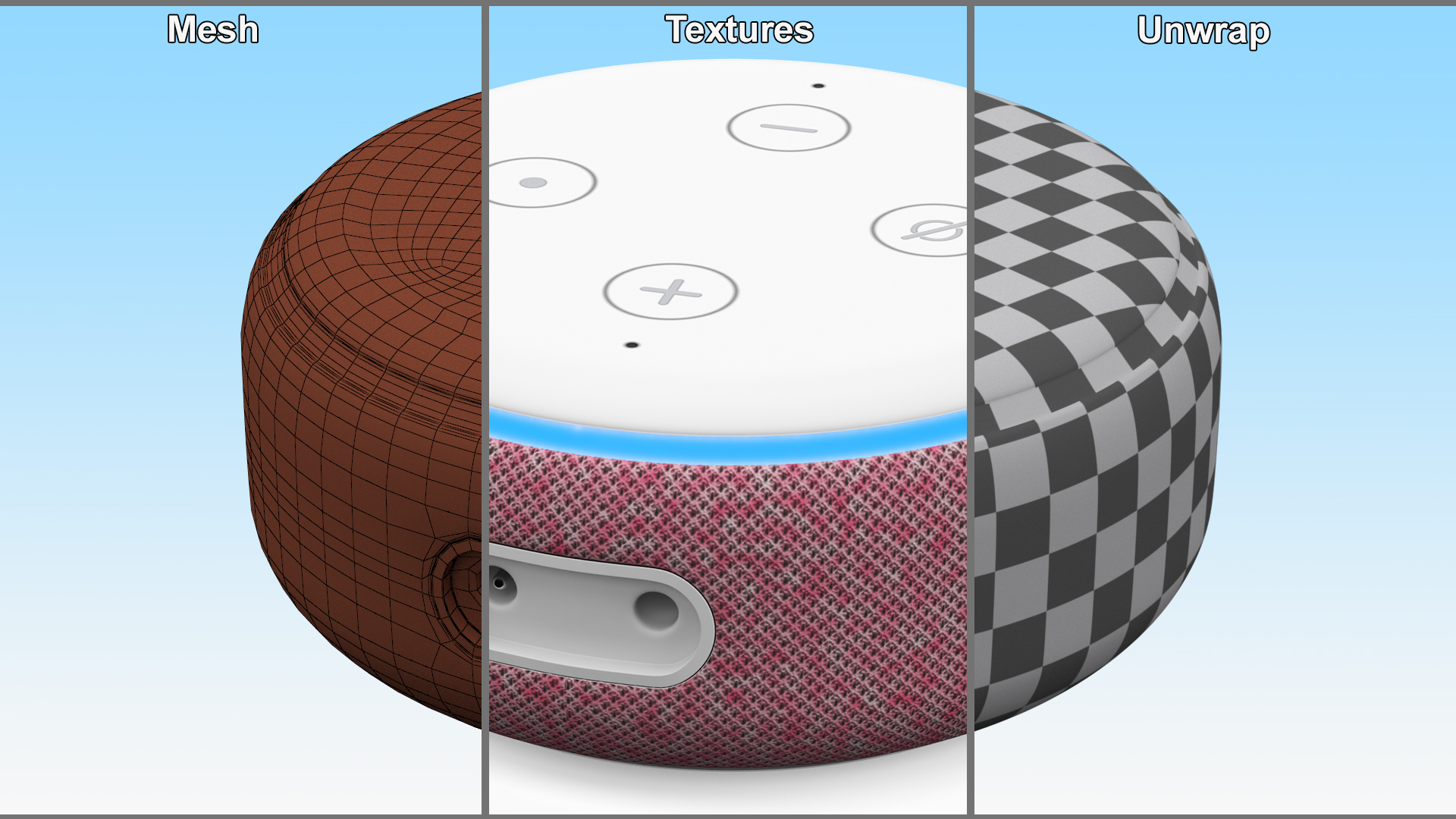 3D model Amazon Echo Dot Pink