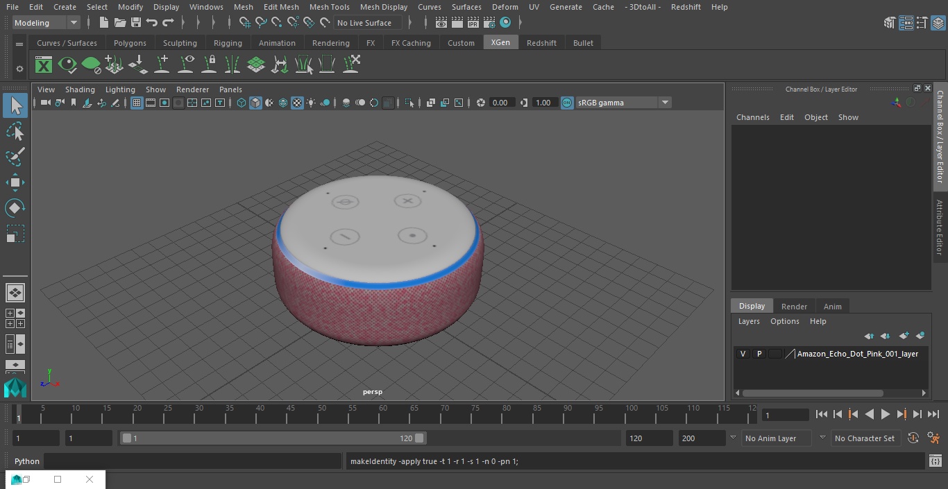 3D model Amazon Echo Dot Pink
