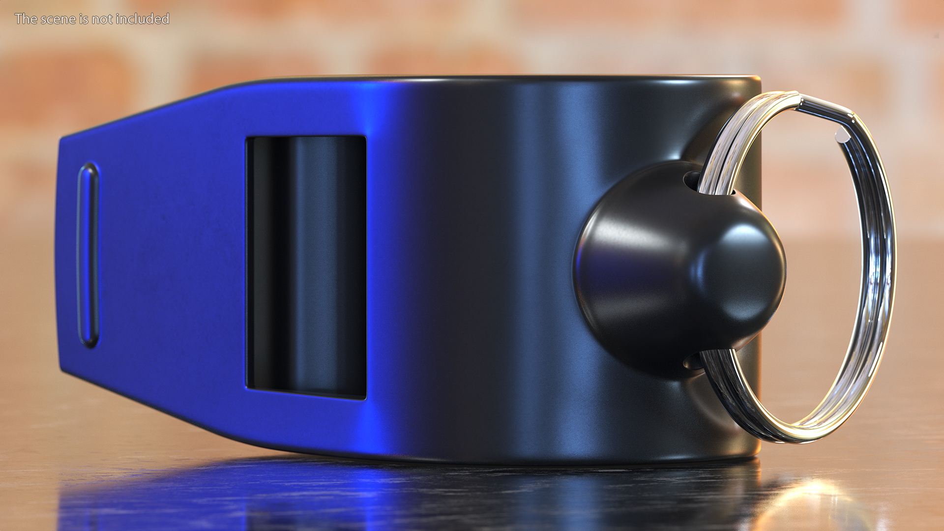3D Black Referee Whistle