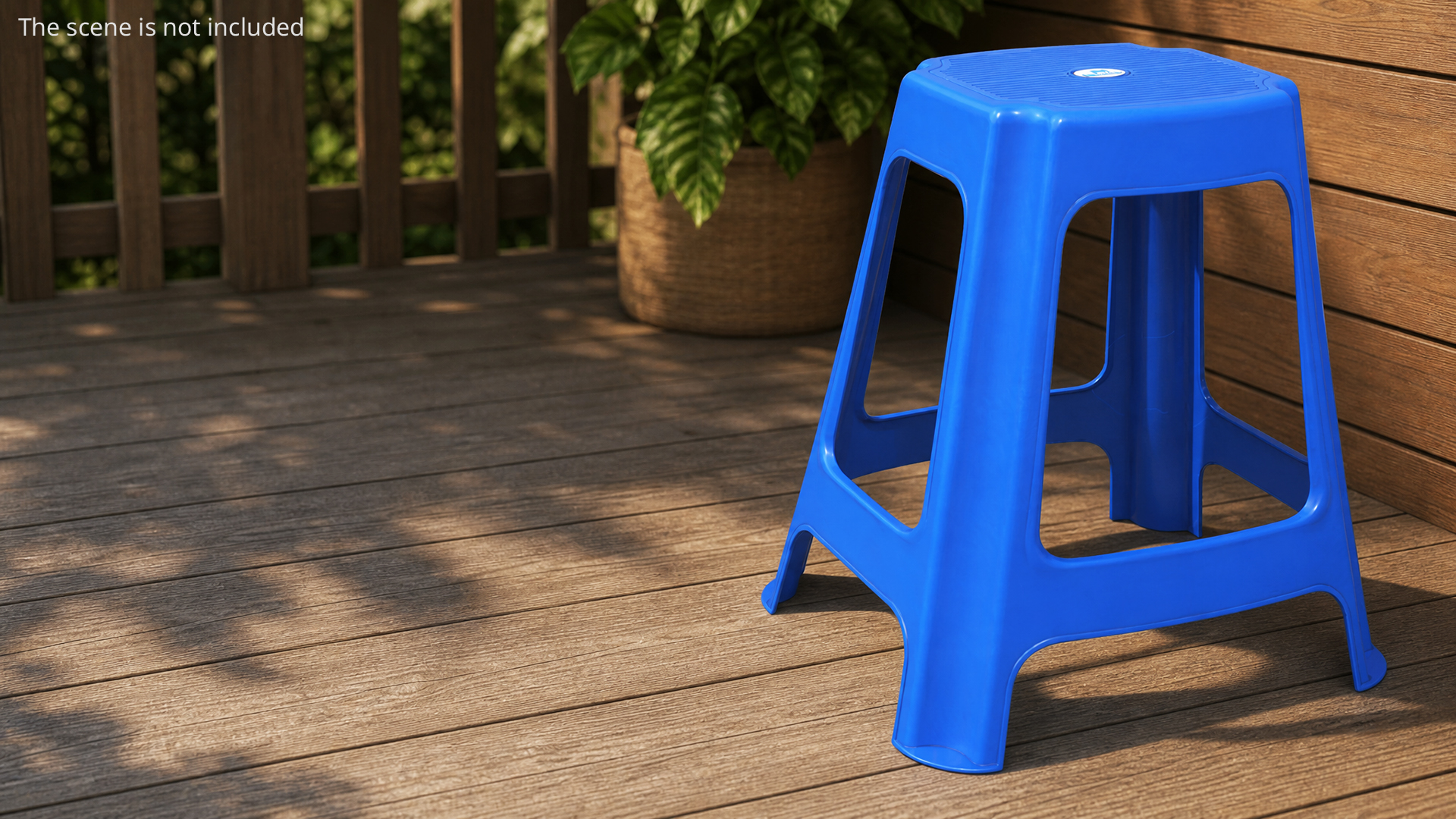 Stackable Plastic Stools Multicolor, view 3
