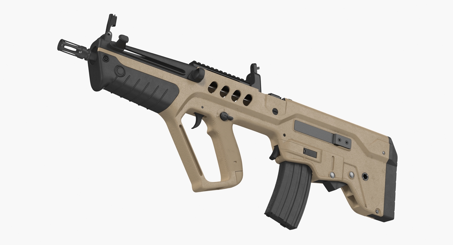 3D Israeli Bullpup Assault Rifle IWI Tavor TAR 21