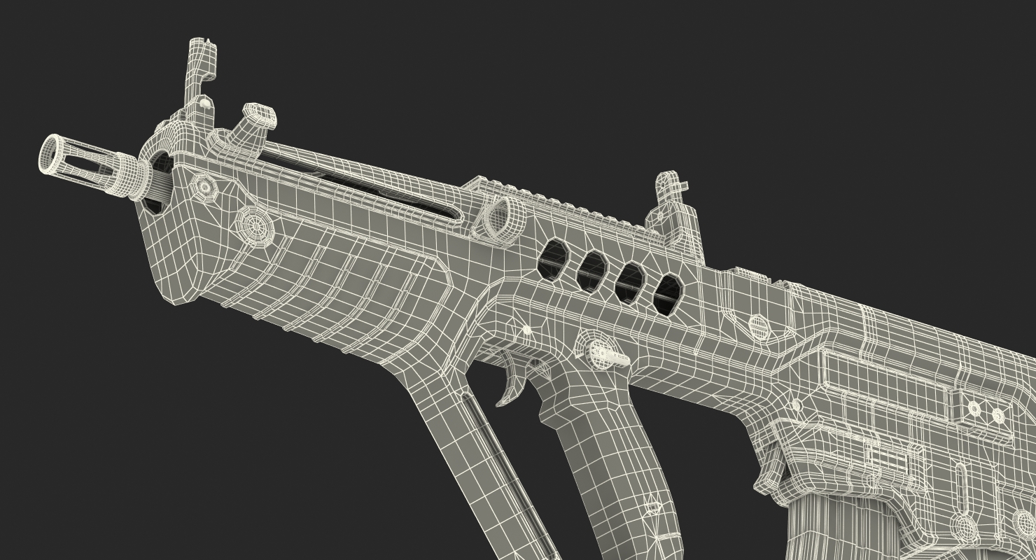 3D Israeli Bullpup Assault Rifle IWI Tavor TAR 21