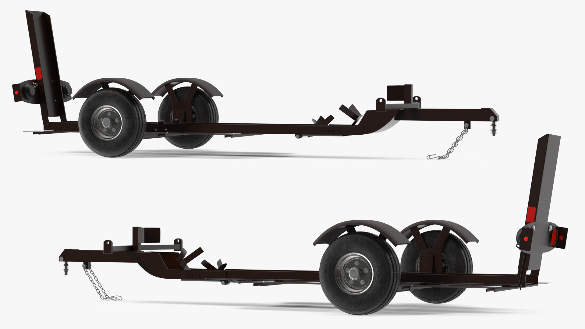 Stinger Folding Motorcycle Trailer 3D model