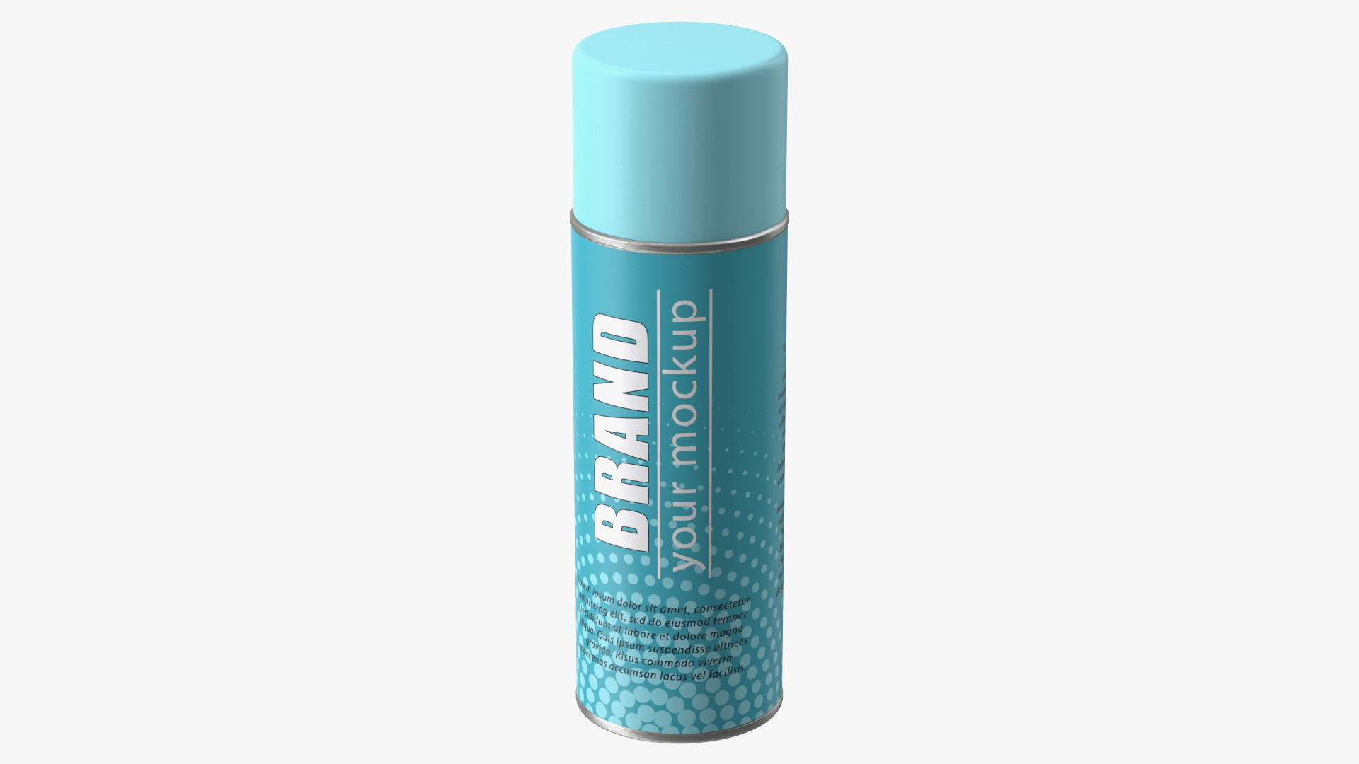 3D Aerosol Can Mockup Blue model
