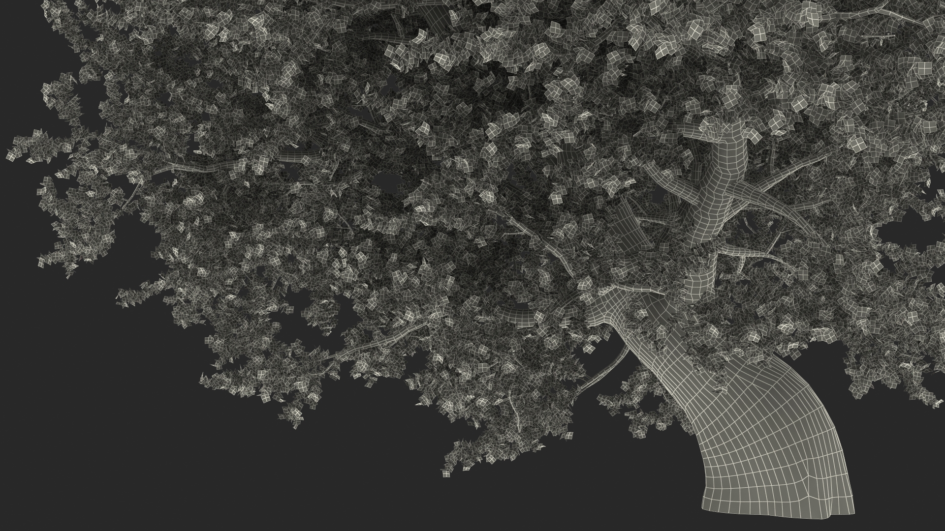 3D Realistic Autumn Red Maple Tree