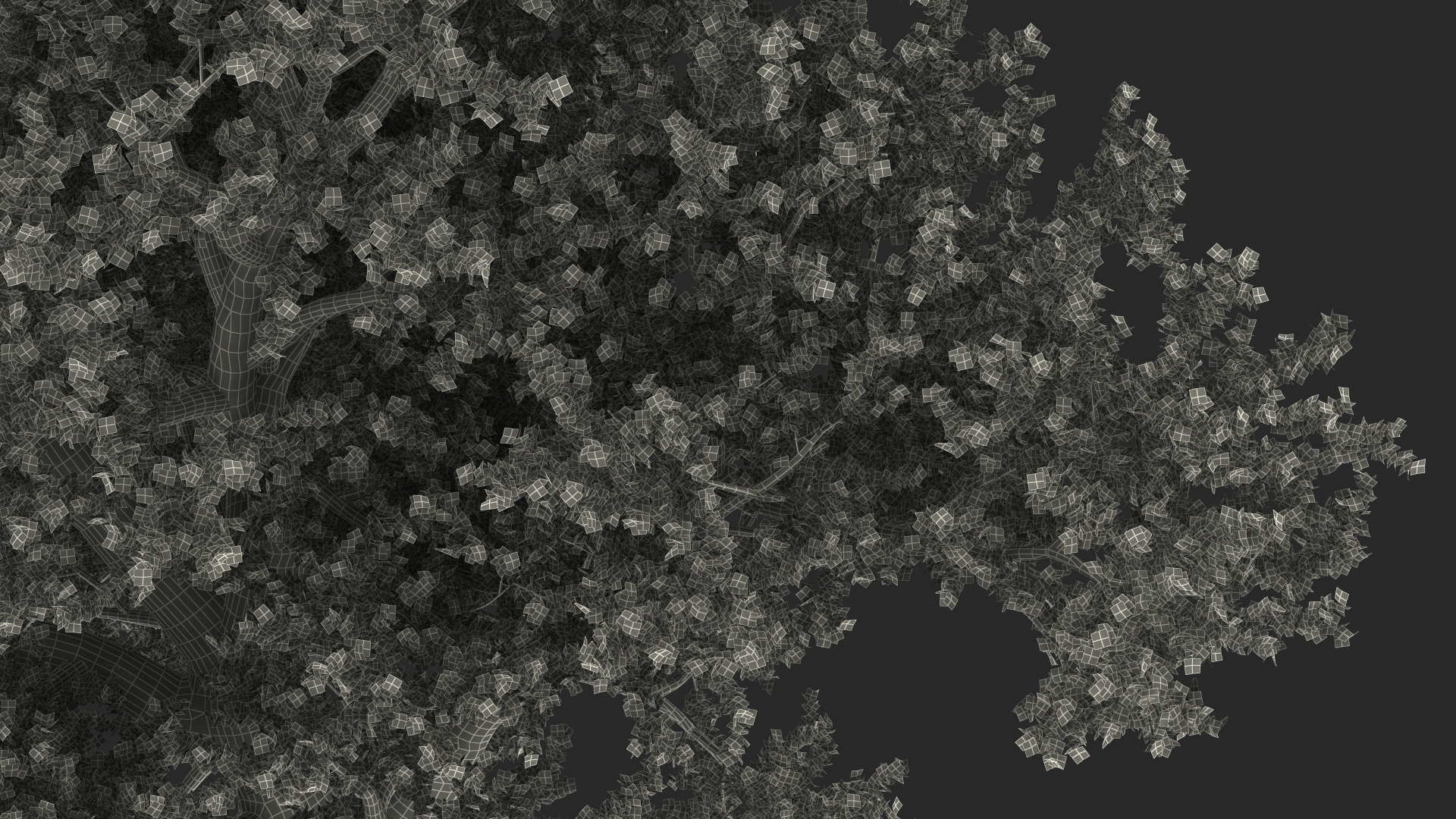 3D Realistic Autumn Red Maple Tree
