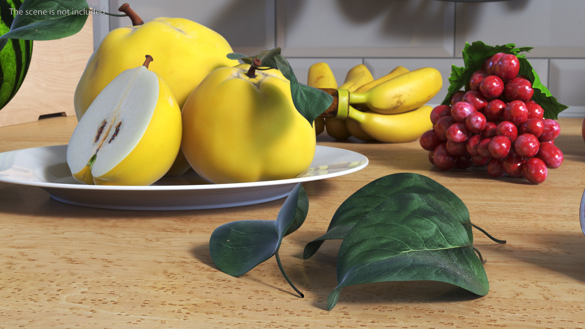 3D Quince Leaf