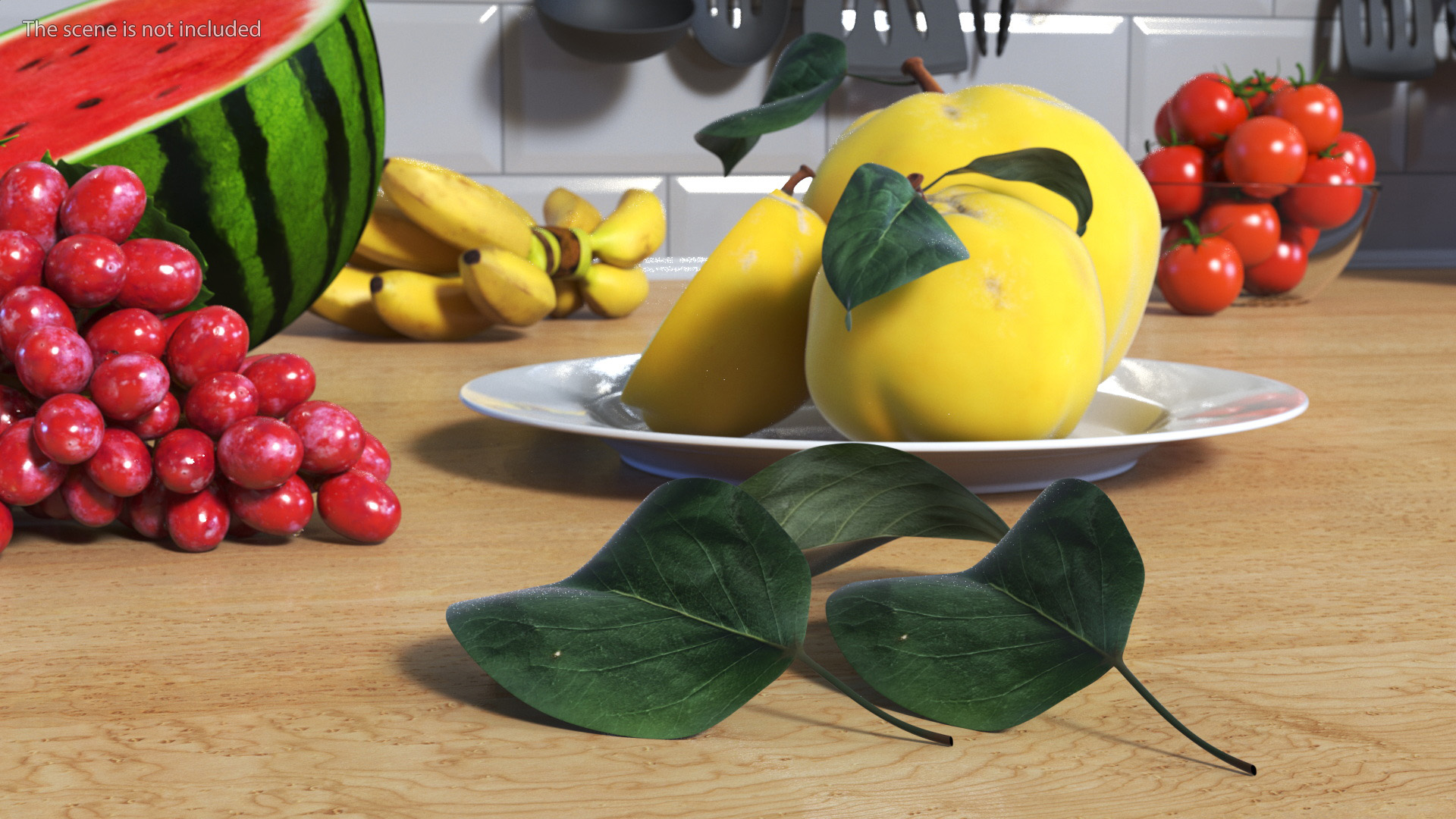 3D Quince Leaf