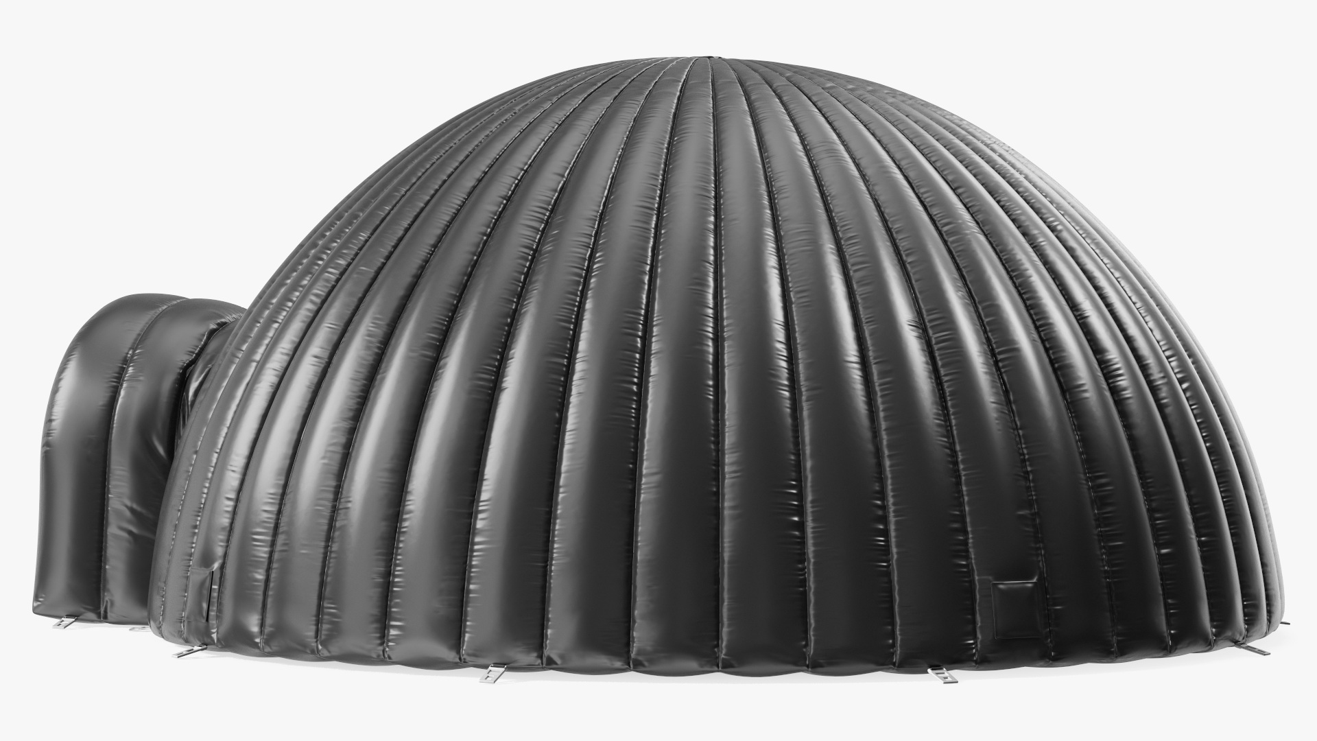 3D Portable Inflatable Igloo Tent Open Black