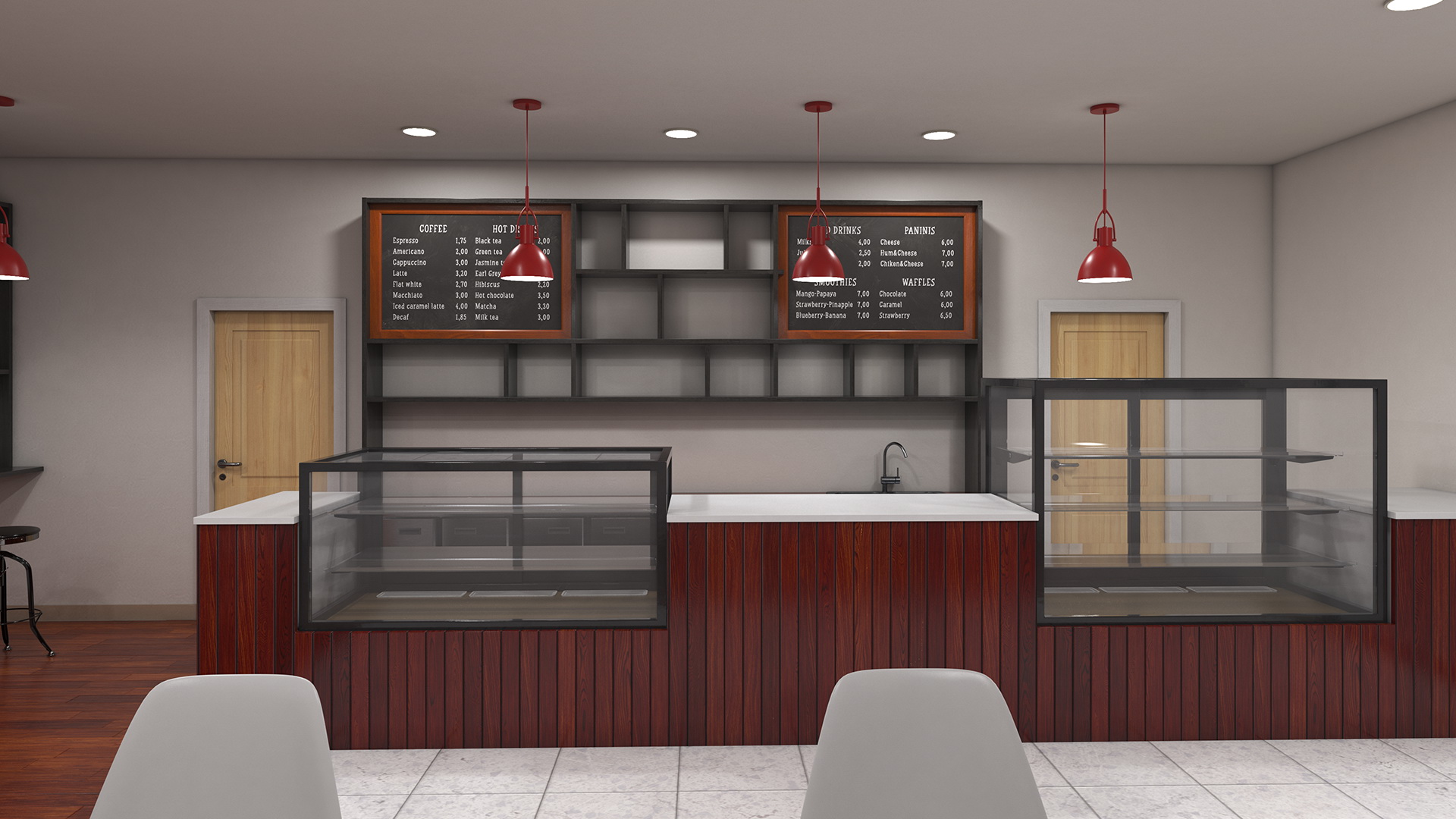3D Modern Coffee Shop model