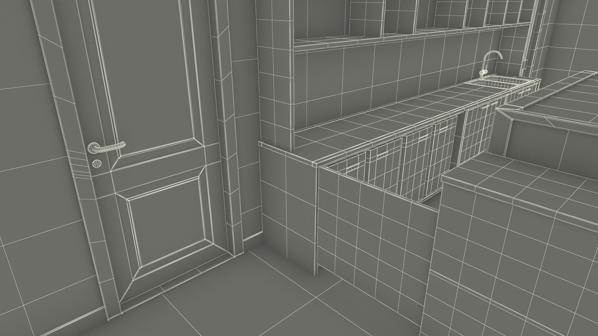 3D Modern Coffee Shop model