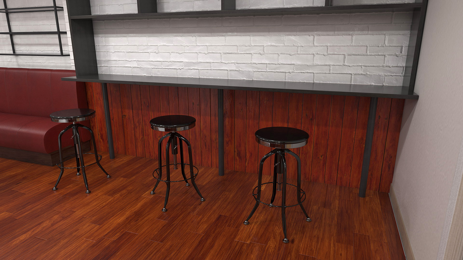 3D Modern Coffee Shop model