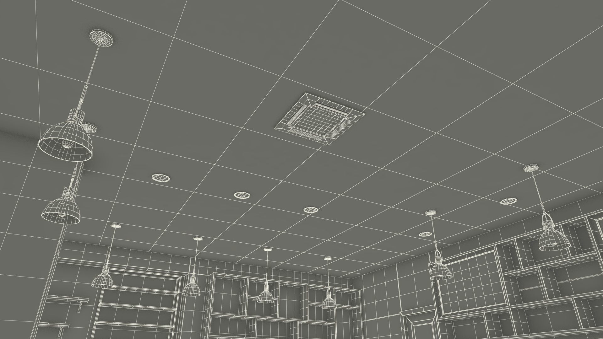 3D Modern Coffee Shop model