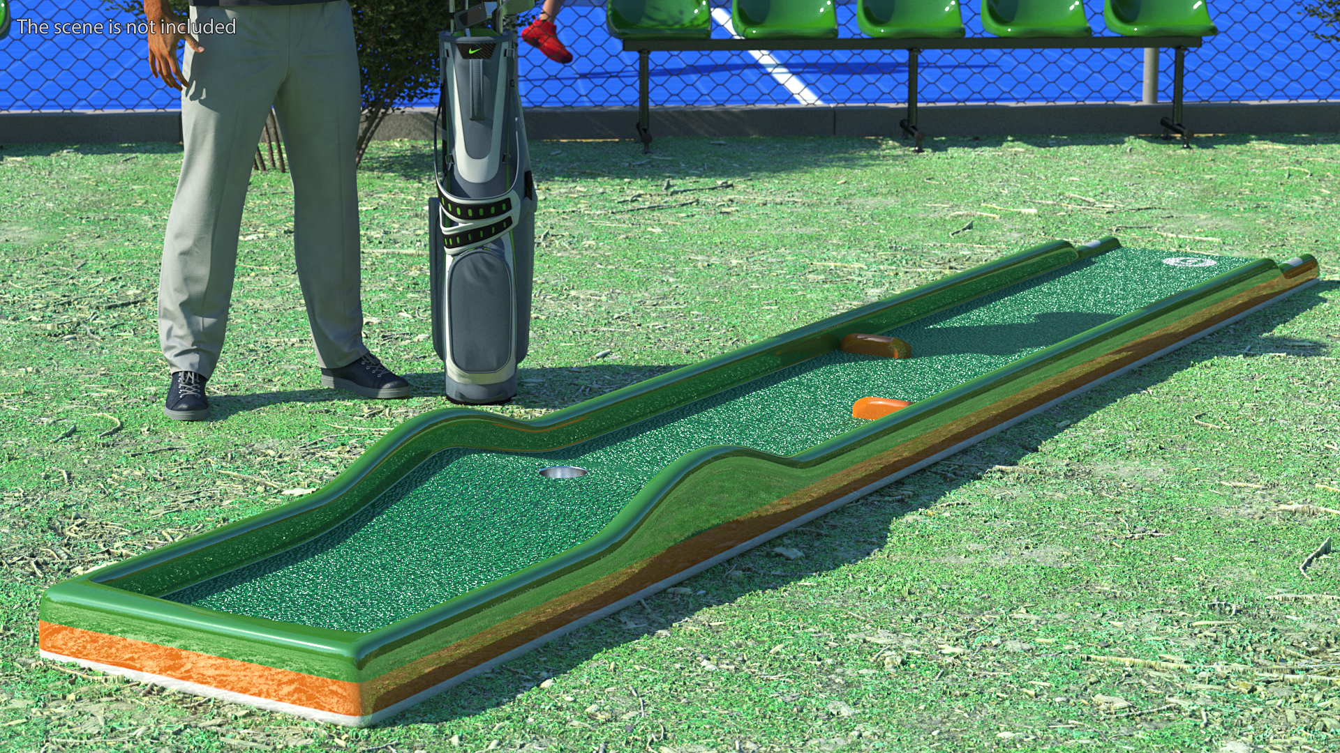 Minigolf 35 Portable Course Hole 6 3D model