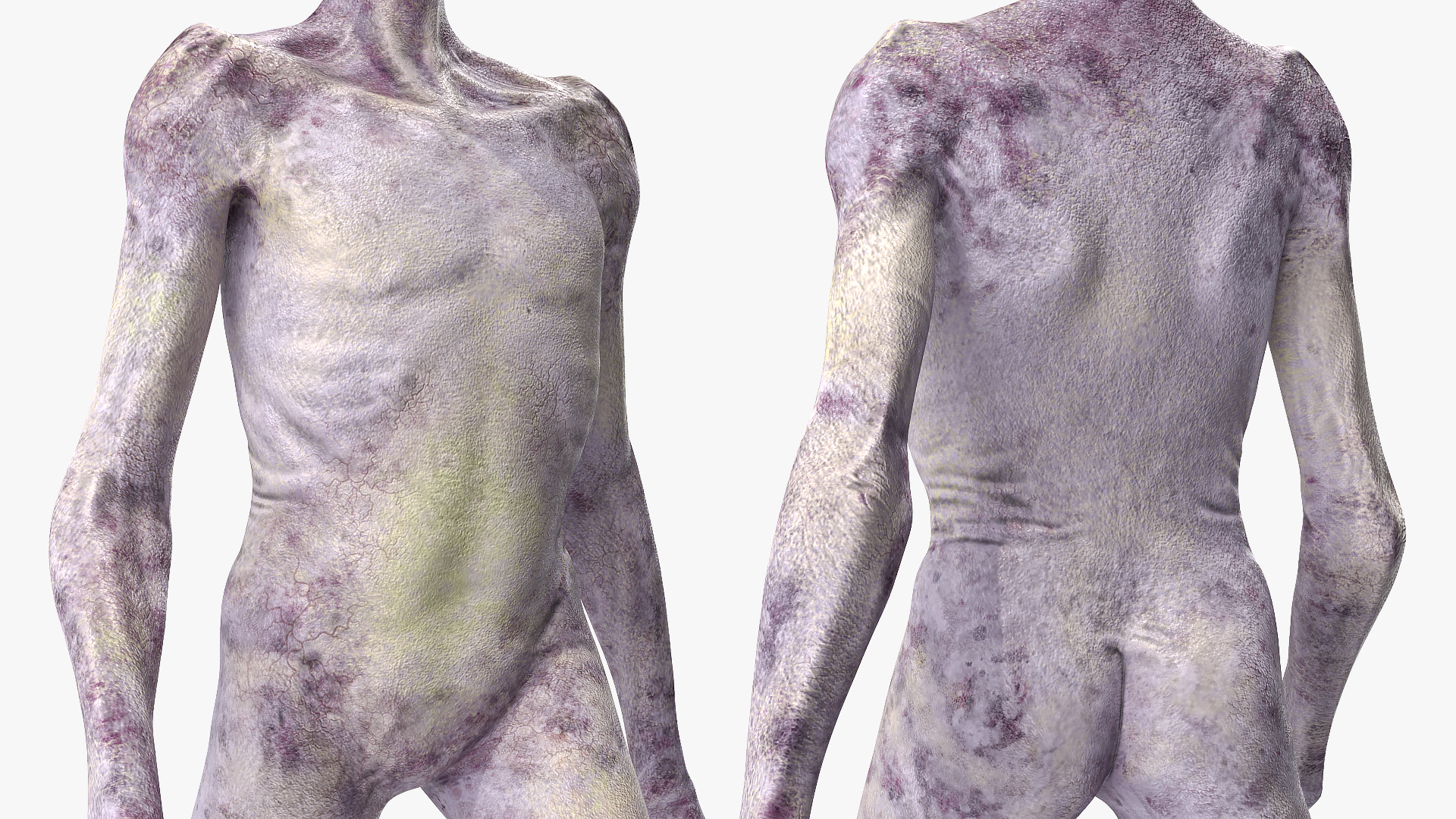 Humanoid Alien Walking Pose 3D