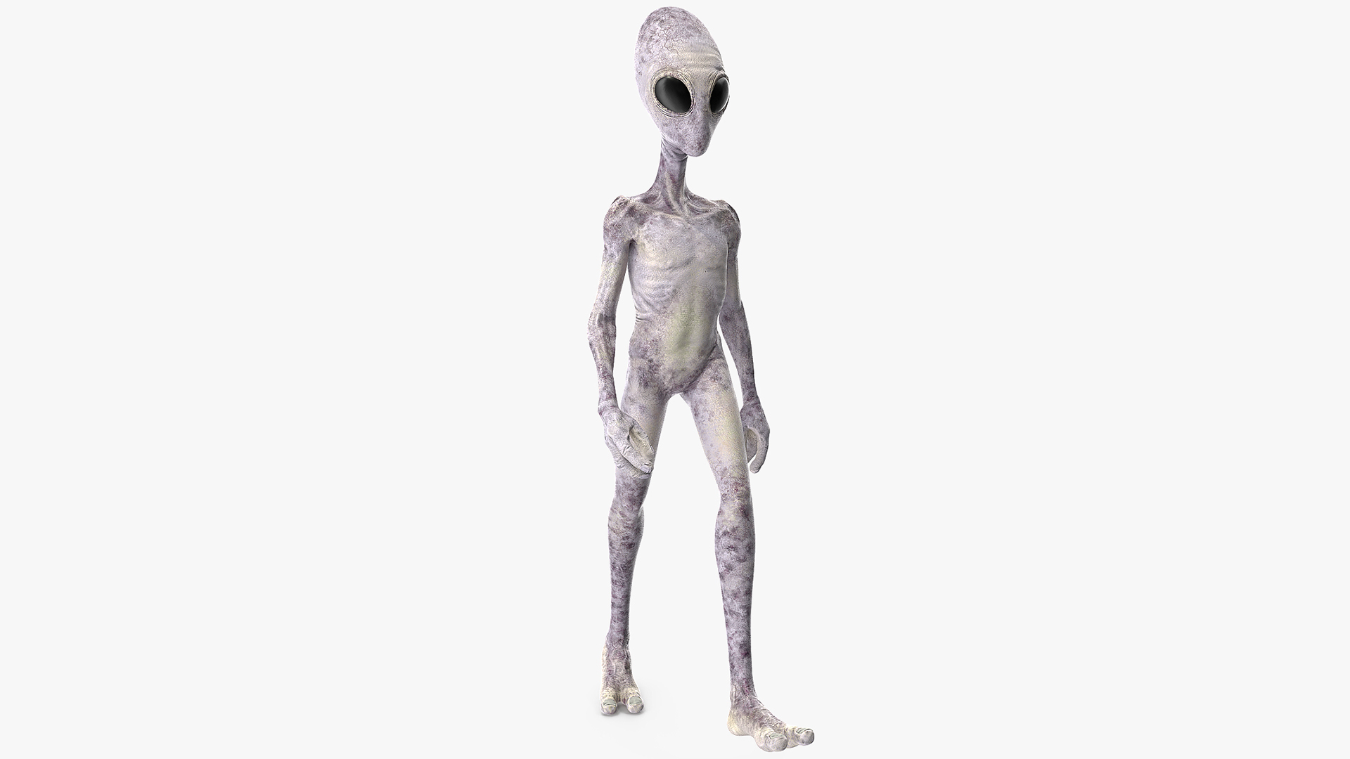 Humanoid Alien Walking Pose 3D