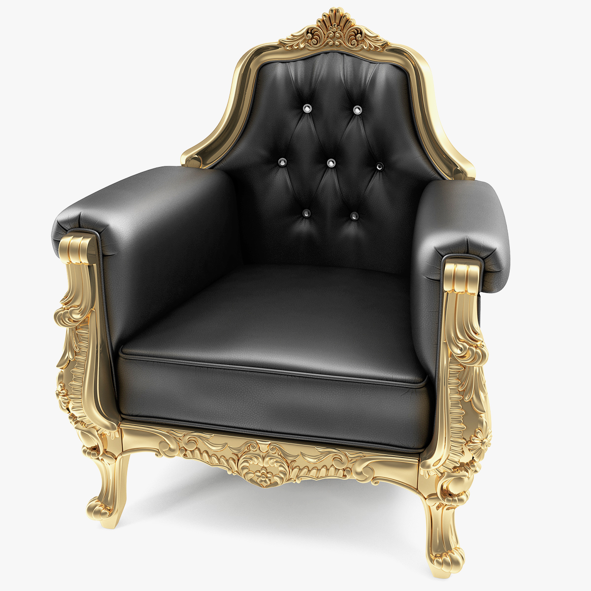 Classic Armchair 3D Model