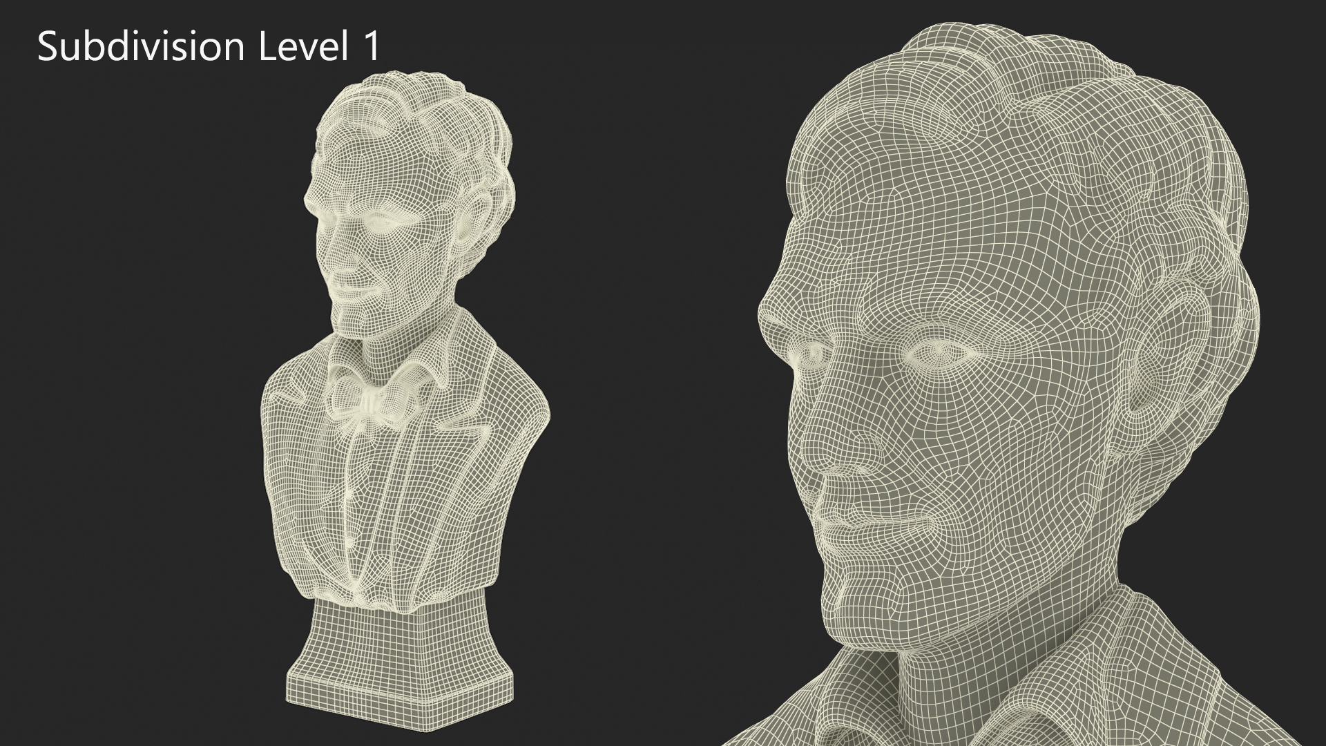 Bronze Bust of Lincoln 3D