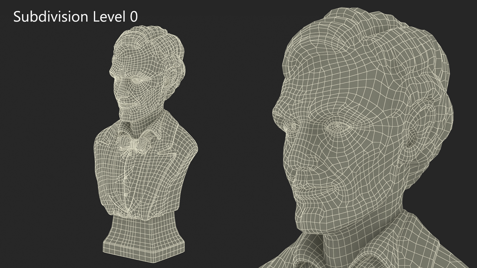 Bronze Bust of Lincoln 3D