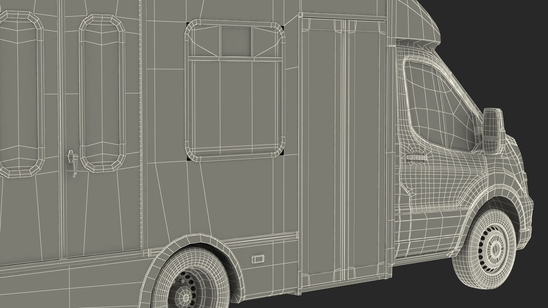 3D Passenger Shuttle Bus