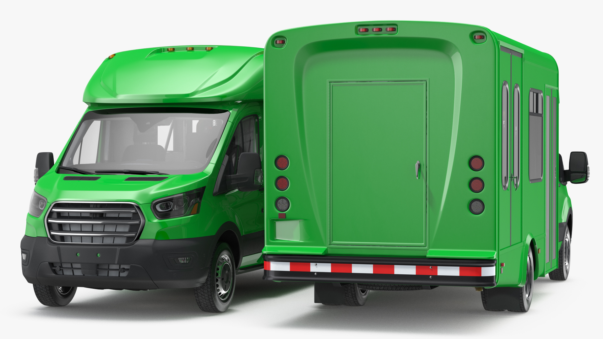 3D Passenger Shuttle Bus