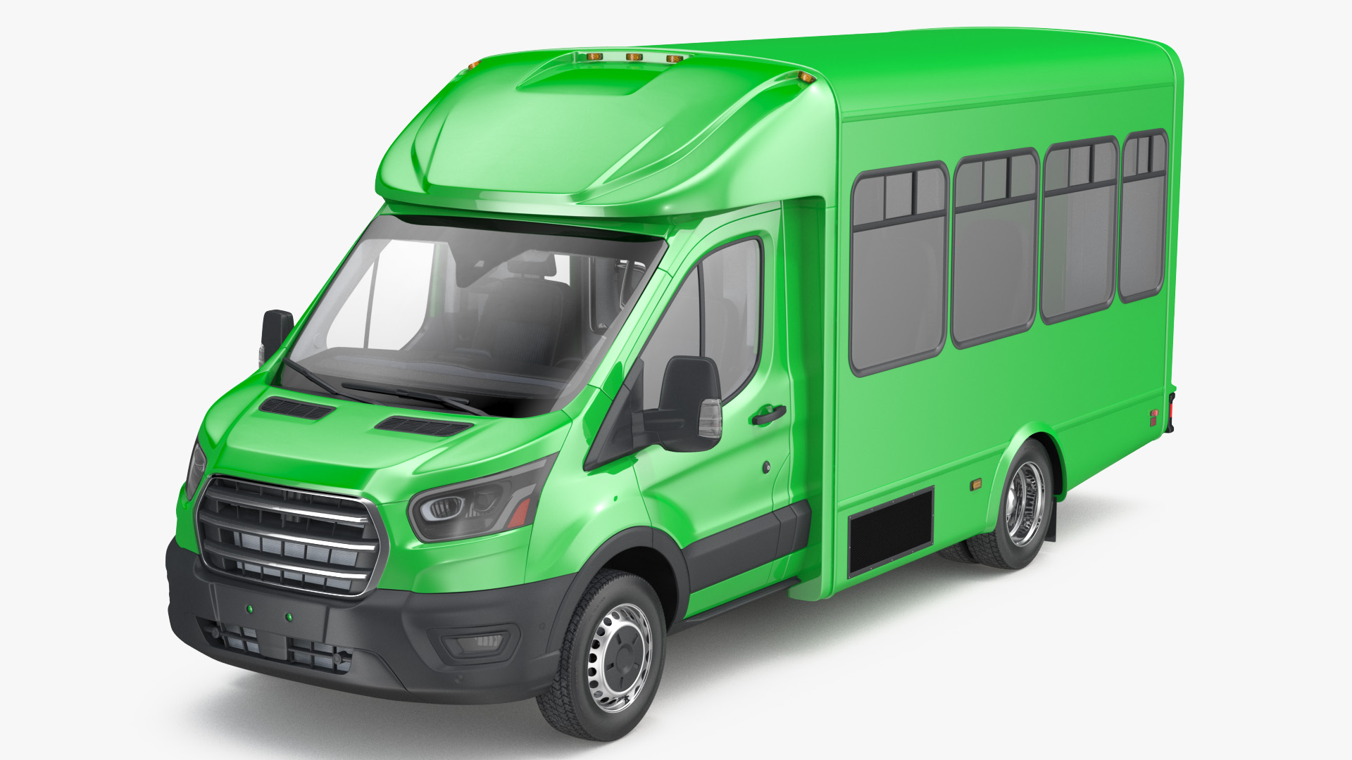 3D Passenger Shuttle Bus