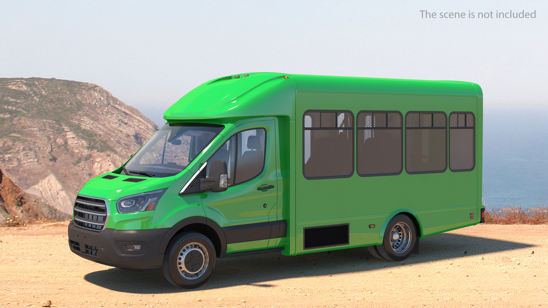 3D Passenger Shuttle Bus