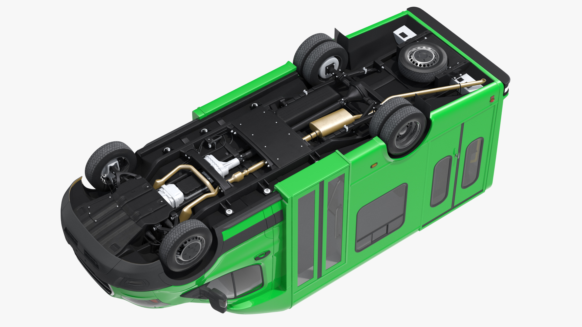 3D Passenger Shuttle Bus