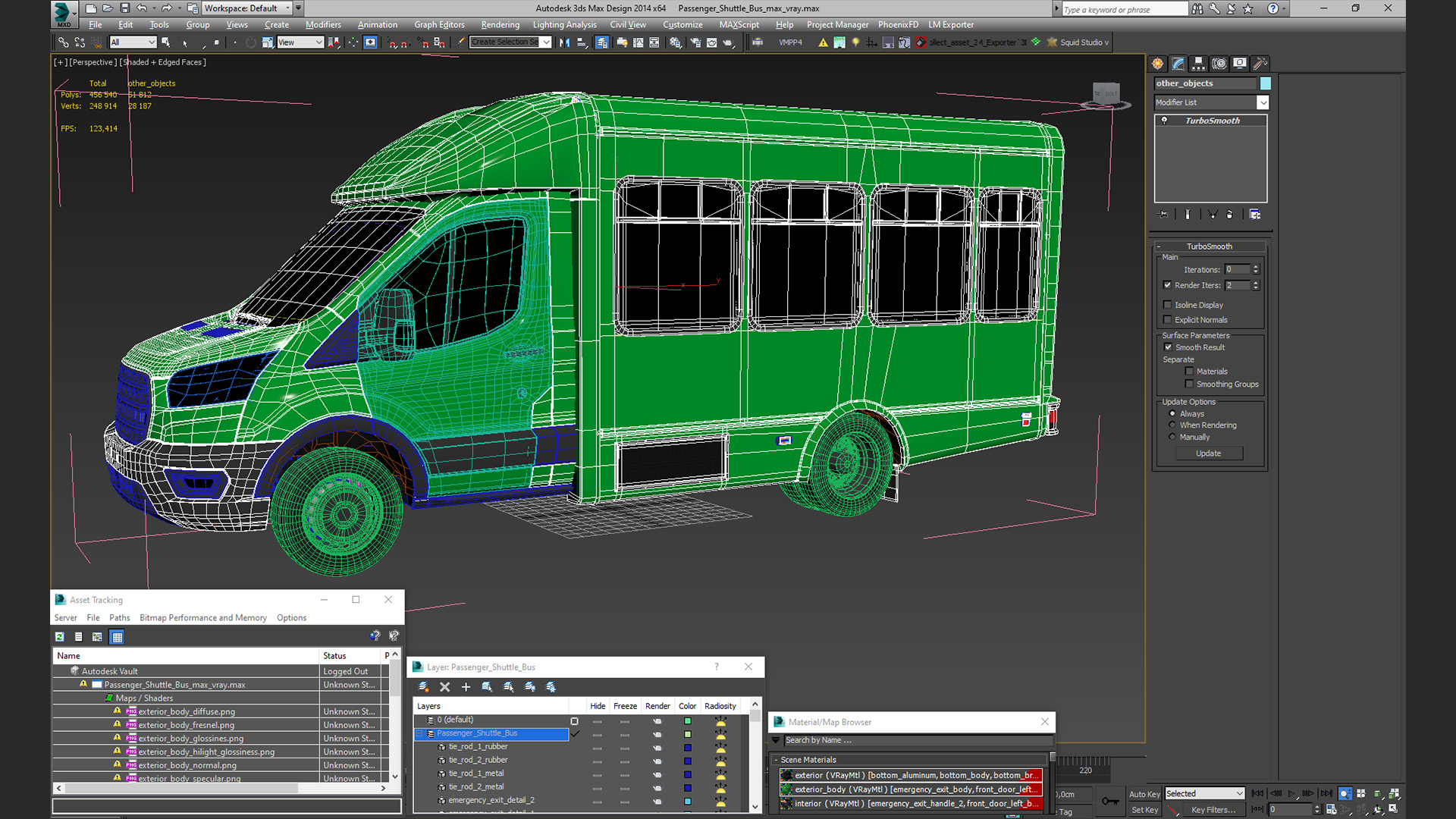 3D Passenger Shuttle Bus