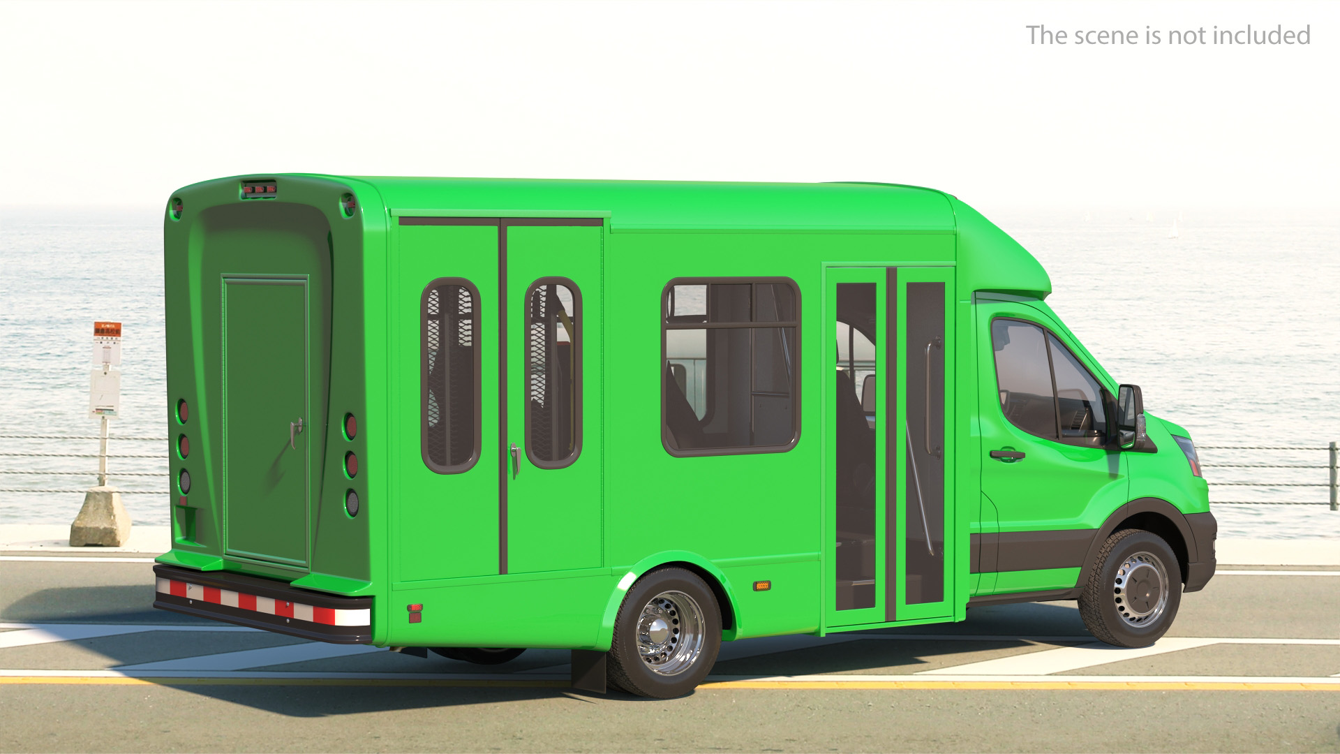 3D Passenger Shuttle Bus