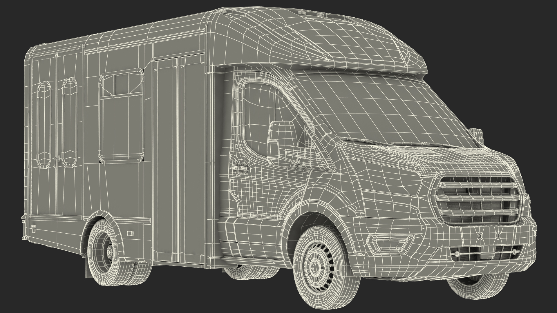 3D Passenger Shuttle Bus