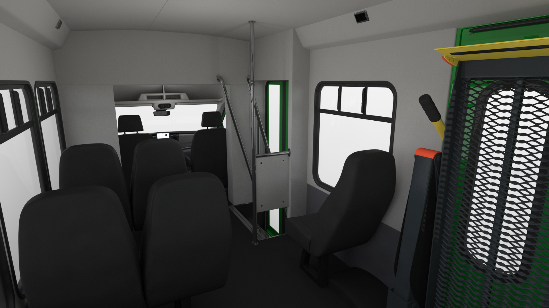 3D Passenger Shuttle Bus