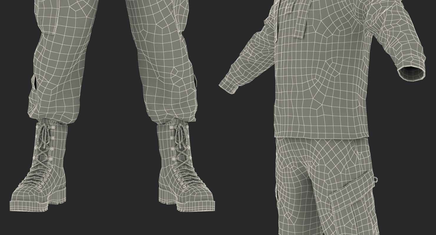 US Army Combat Uniform Camo 3D