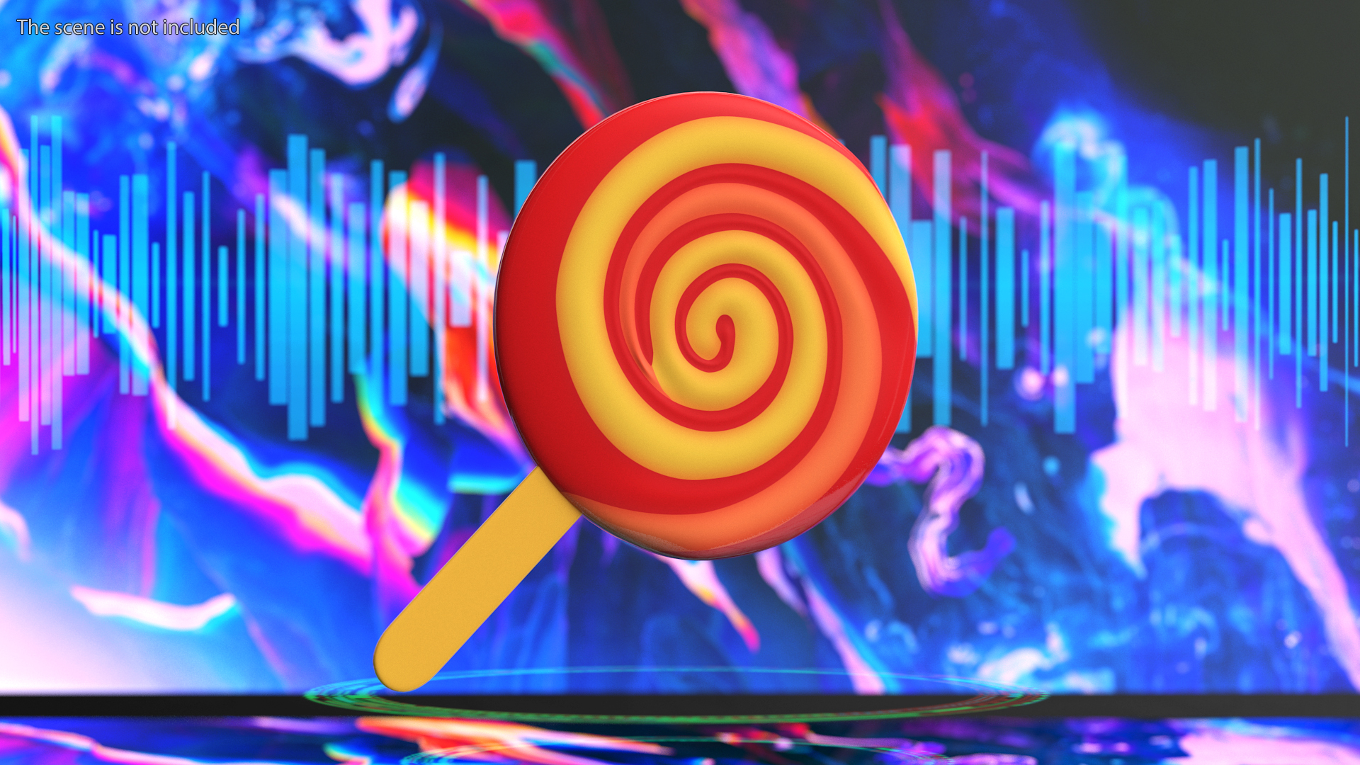 Lollipop Emoji 3D model
