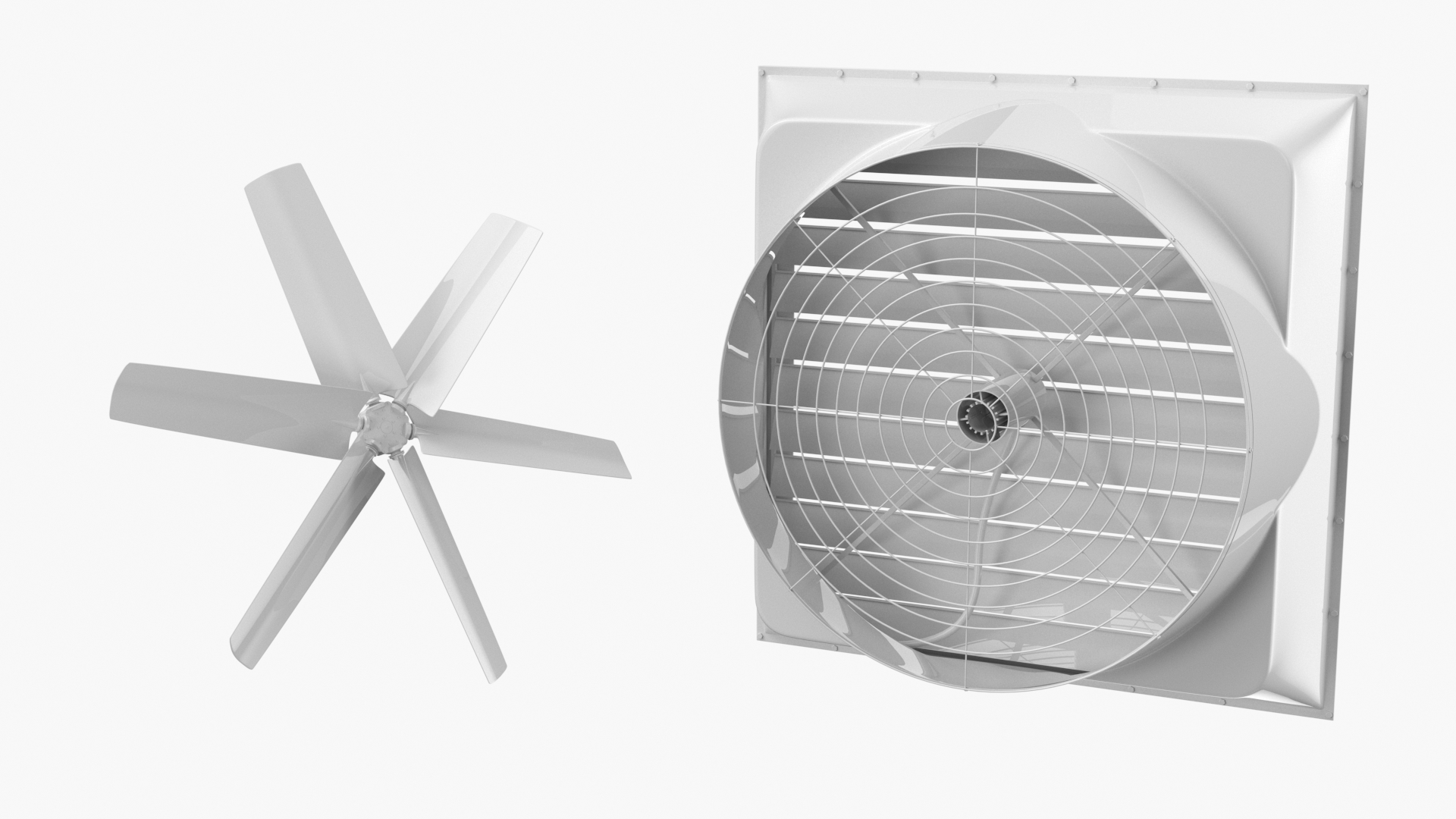 3D model Roof Fan Module