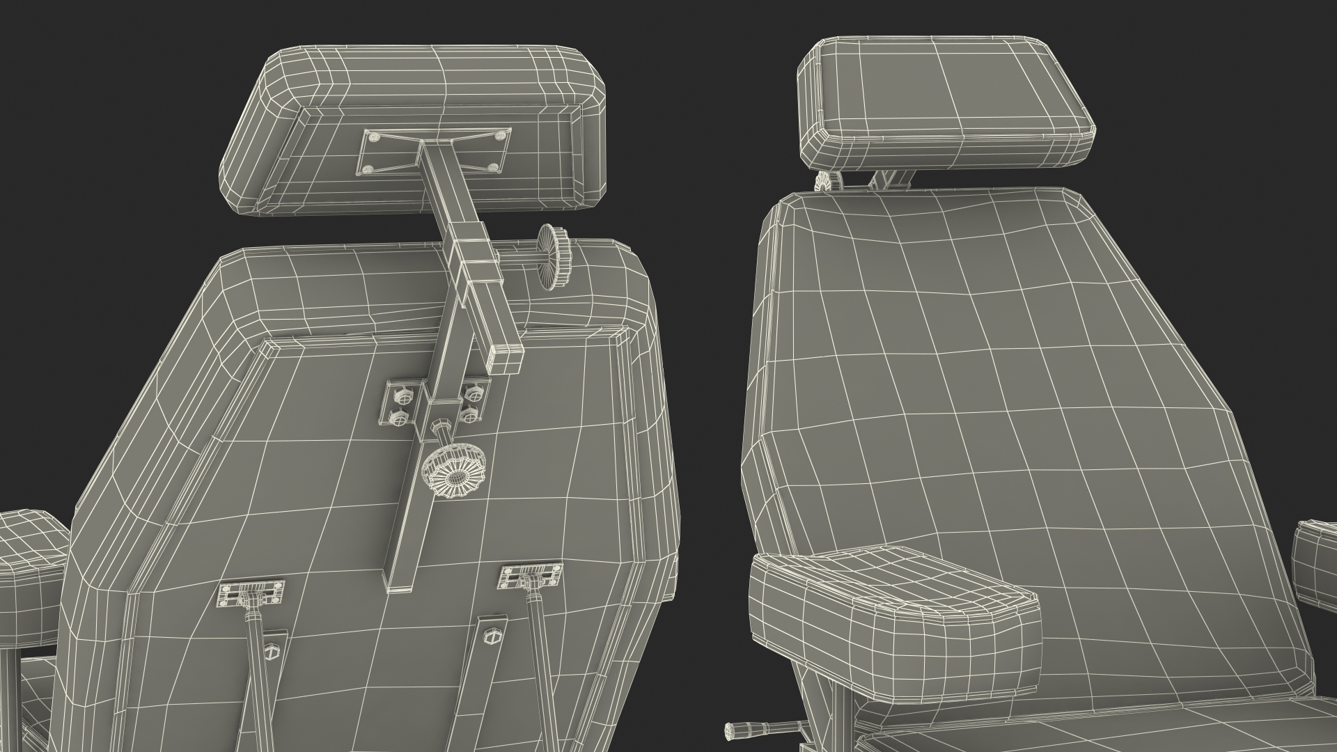 Hospital Examination Couch White 3D