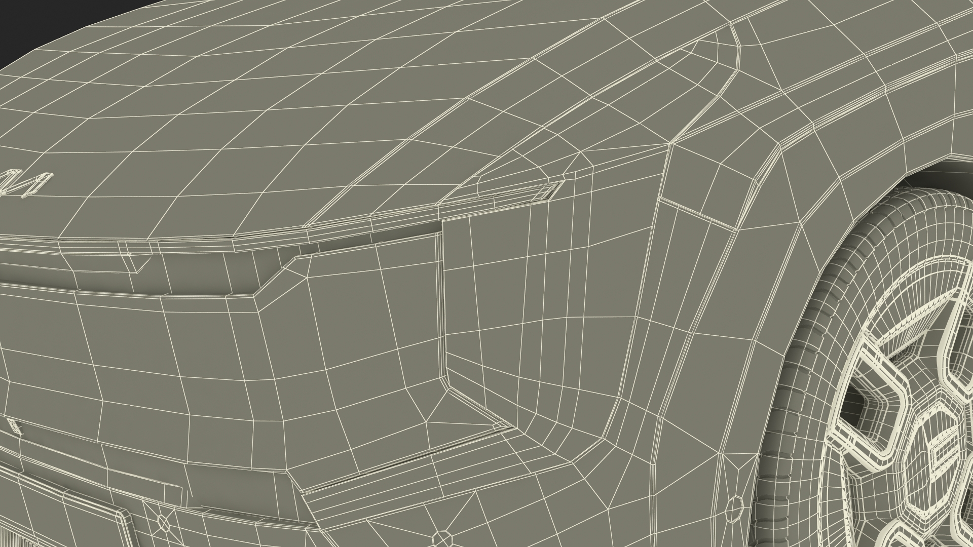 3D model KIA EV9 Luxury SUV Black Simplified