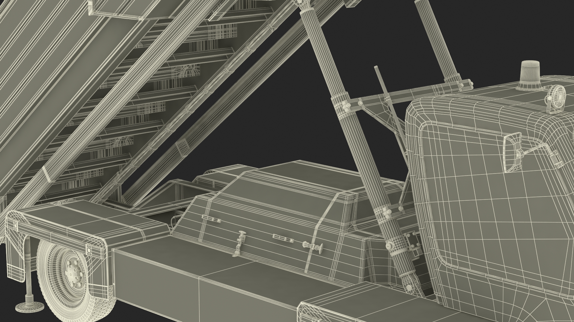 3D Airbus Delta with Passenger Boarding Stairs Car Rigged for Cinema 4D model