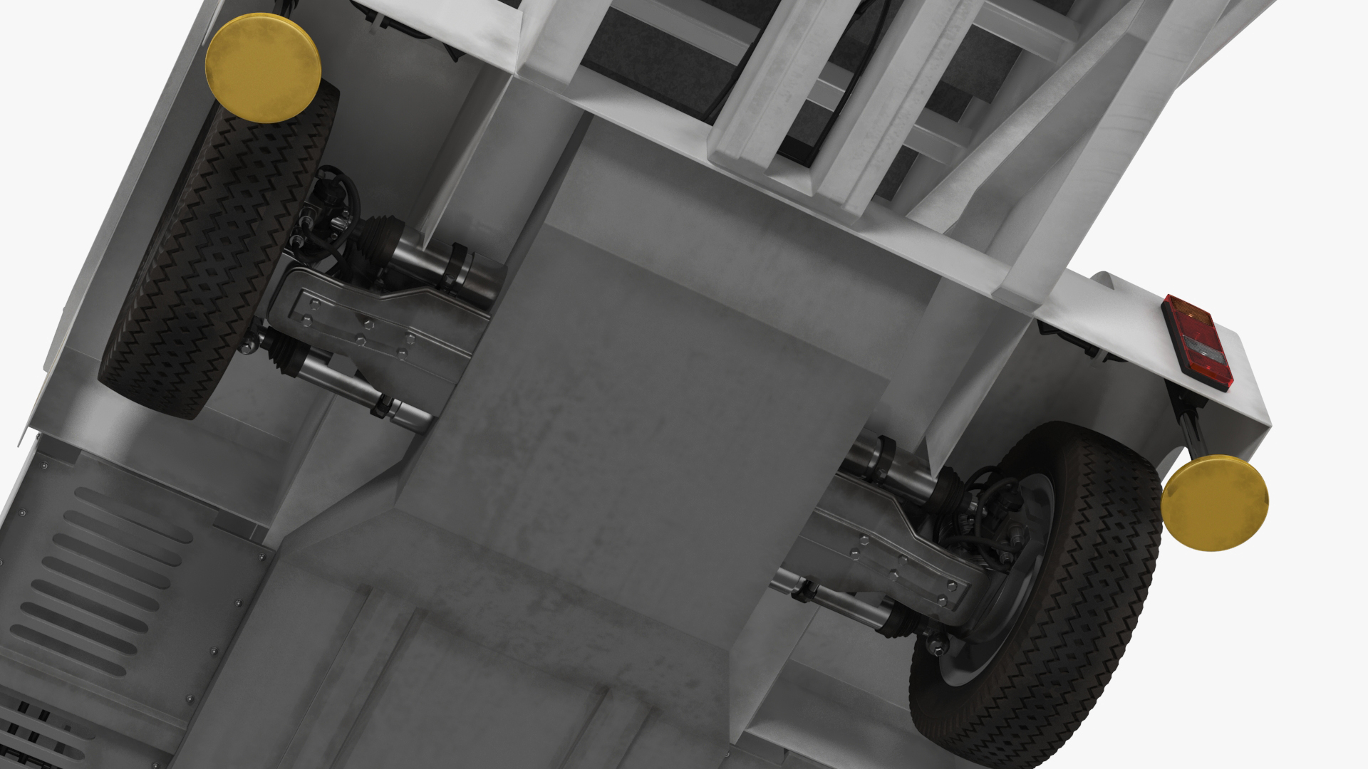 3D Airbus Delta with Passenger Boarding Stairs Car Rigged for Cinema 4D model