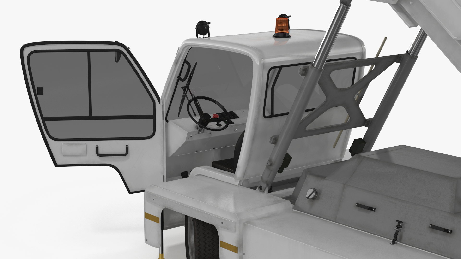 3D Airbus Delta with Passenger Boarding Stairs Car Rigged for Cinema 4D model
