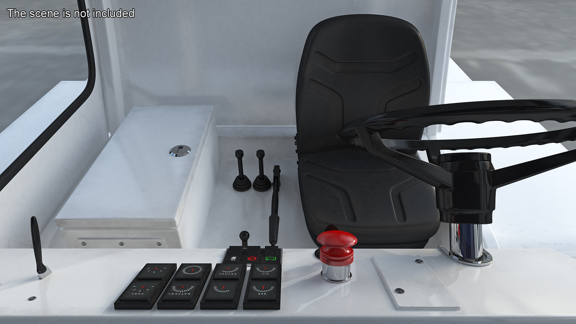 3D Airbus Delta with Passenger Boarding Stairs Car Rigged for Cinema 4D model