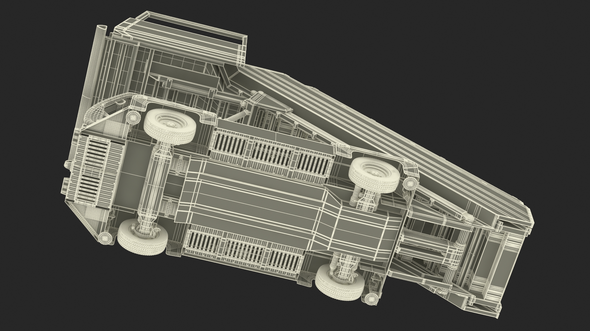 3D Airbus Delta with Passenger Boarding Stairs Car Rigged for Cinema 4D model