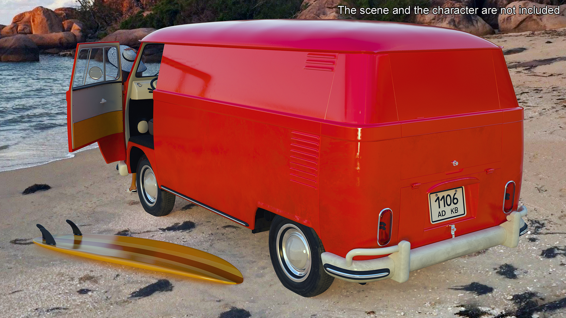 Classic Volkswagen Type 2 Van 3D model